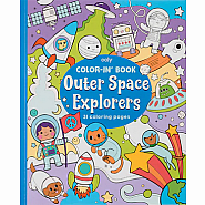 Color In Book Outer Space Explorers