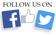 Follow us on facebook and twitter